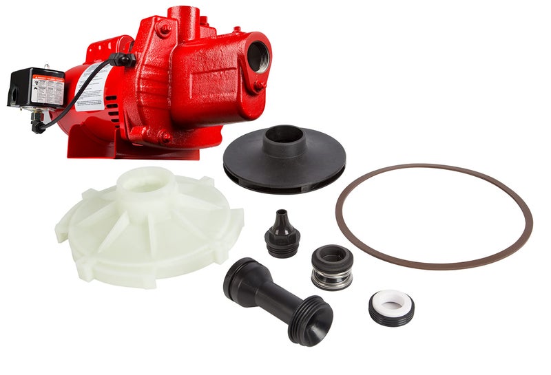 Red Lion 305584008 Overhaul Kit for RJS-100-PREM 1 HP Shallow Well Jet Pump, Natural - Image 2